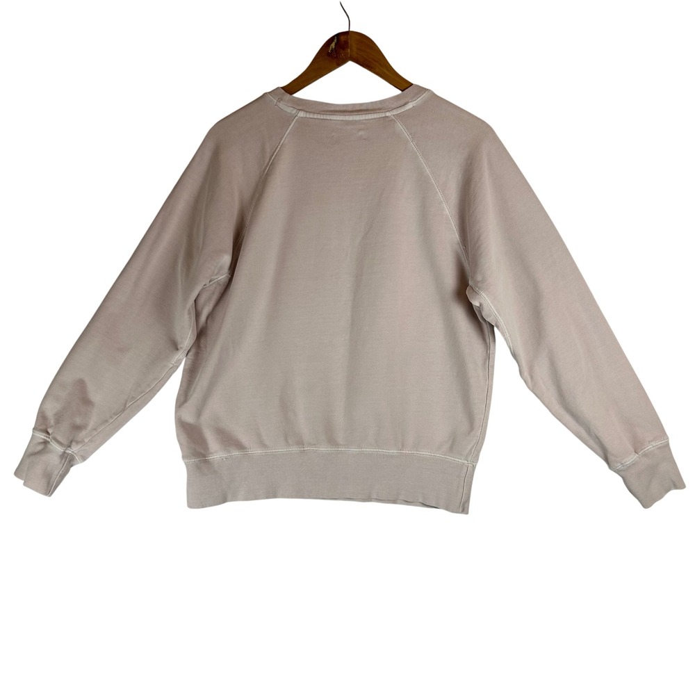 Zadig & Voltaire Womens Pink Skull Graphic Raglan Sweatshirt Silver Metallic M - Picture 2 of 9